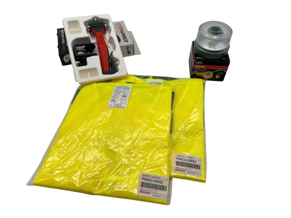Kit d'urgence Toyota Gilet de sécurité Triangle de signalisation Premiers secours