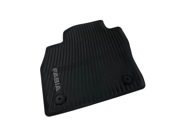 Skoda Fabia 4 tapis de sol en caoutchouc noir conducteur gauche