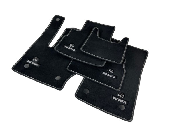 Brabus Mercedes-Benz EQS floor mats V297 velor black