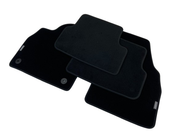 Tappetini Seat Ibiza 5 6F Arona nero velours con logo
