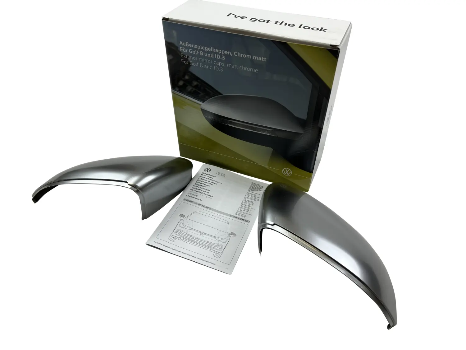 Komplettset anklappbare Außenspiegel für VW Golf 8 CD, CG 
