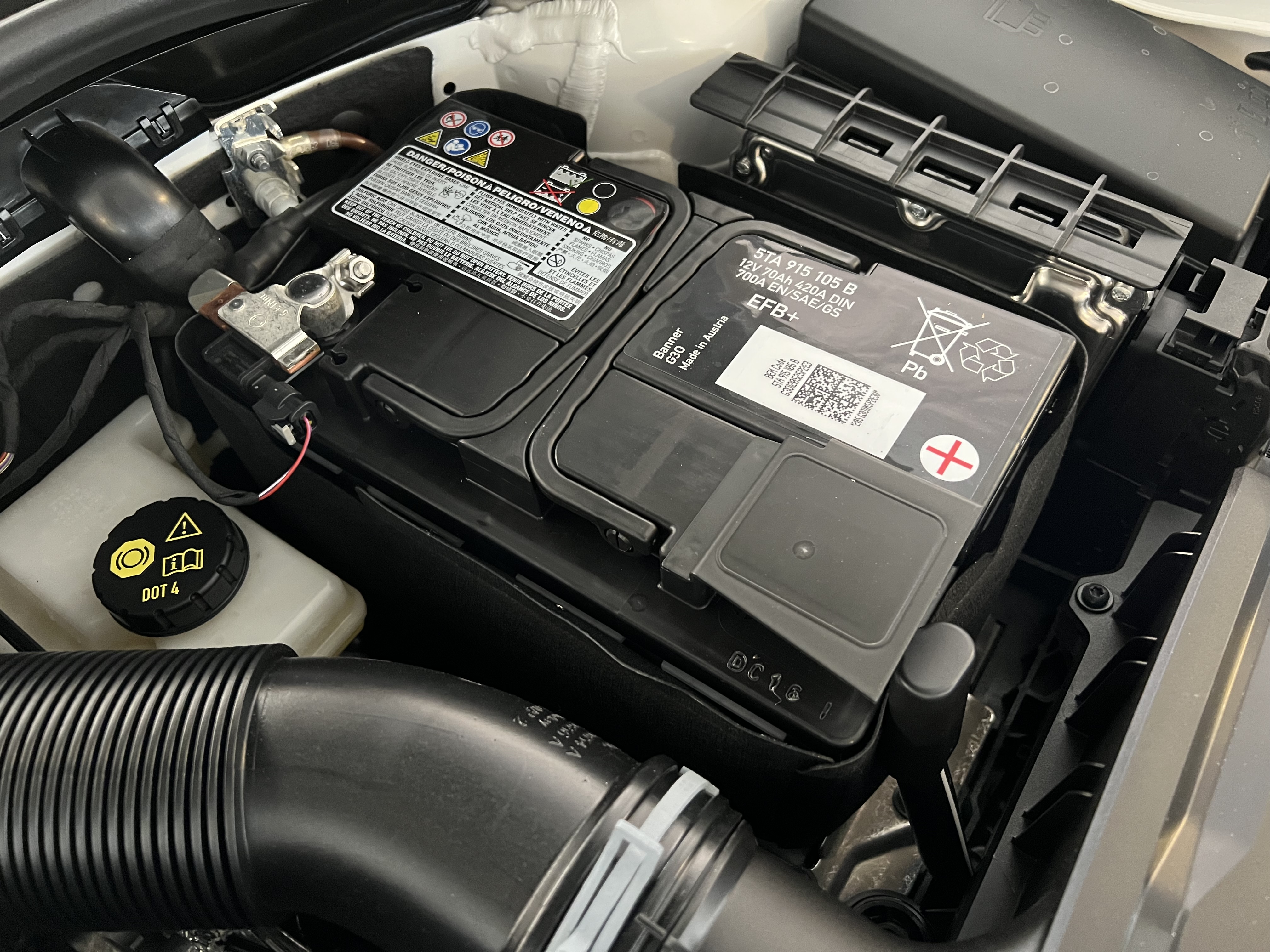 VW Batterieschutzhülle Thermoschutz Batterie 68 Ah Isolierung Hülle