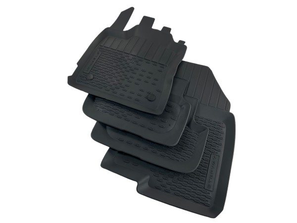 Dacia Sandero 3 Stepway rubber floor mats black with logo