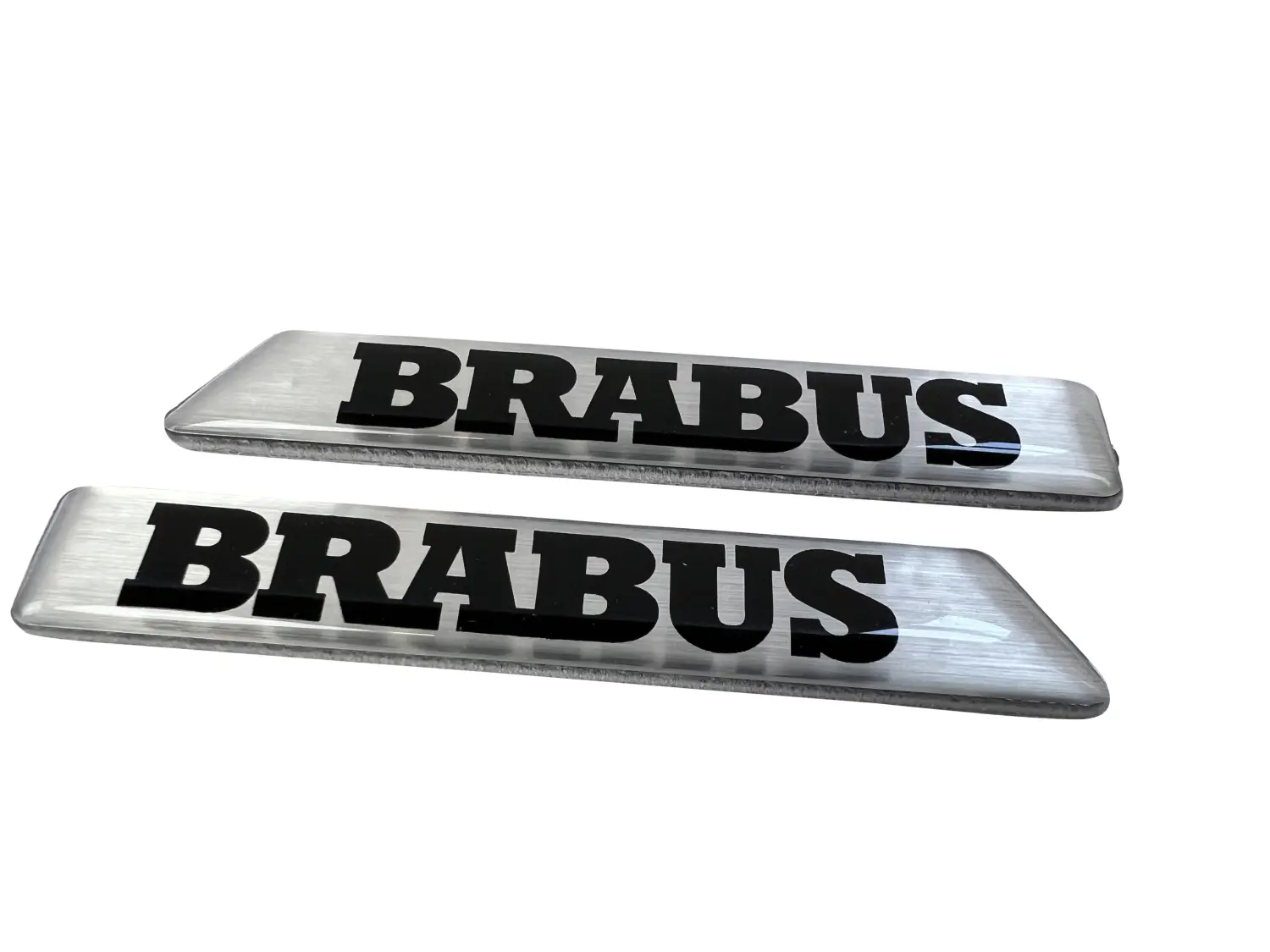 Original Brabus emblem in silver for the fenders right and left New!