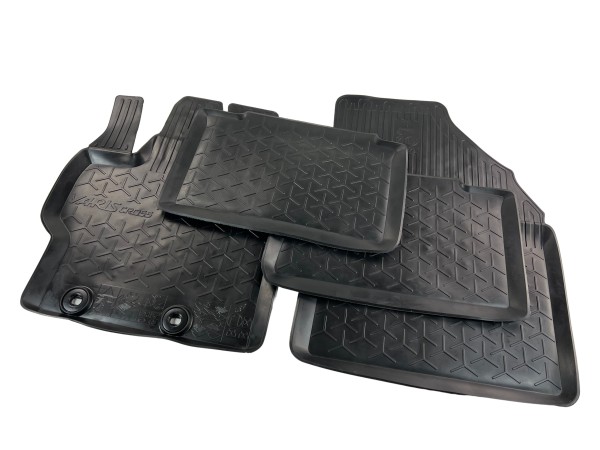 Toyota Proace City rubber floor mats black with logo