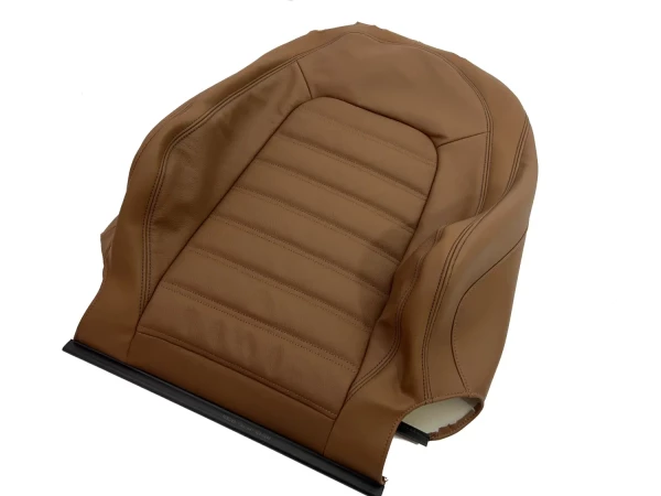 VW Scirocco 3 passenger seat backrest cover leather brown
