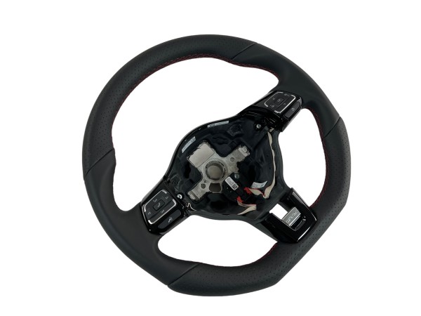 Multifunction steering wheel VW Scirocco GTS steering wheel leather black red
