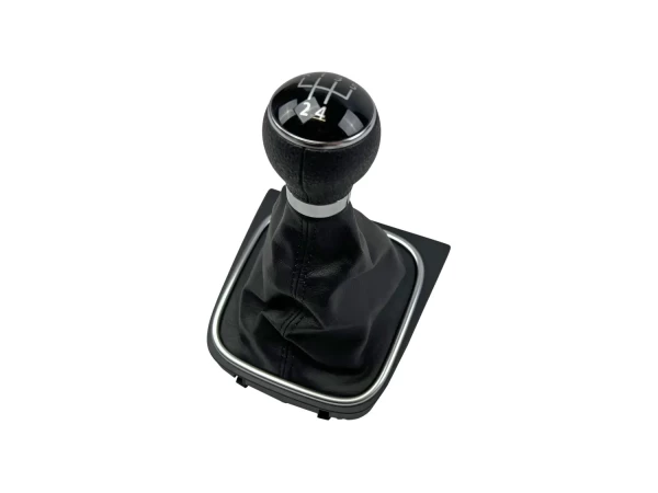 VW Golf 5 6 Jetta 3 gear knob 5 speed leather black