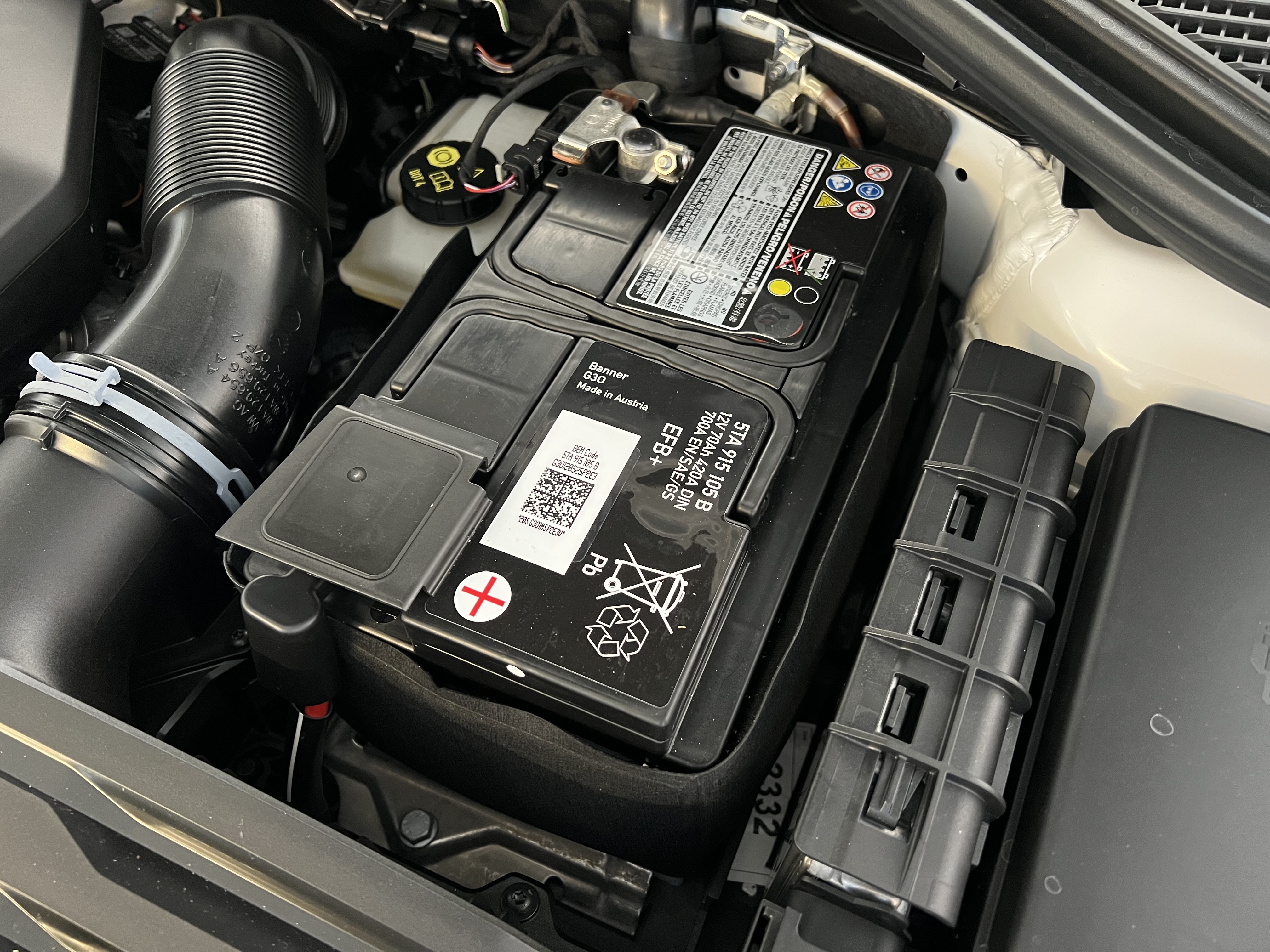 Housse de batterie Protection thermique de VW Batterie 69-70Ah Isolation  Housse