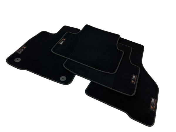 Alfombrillas Cupra Seat Leon 4 Formentor alfombra velours negro tejido cobre