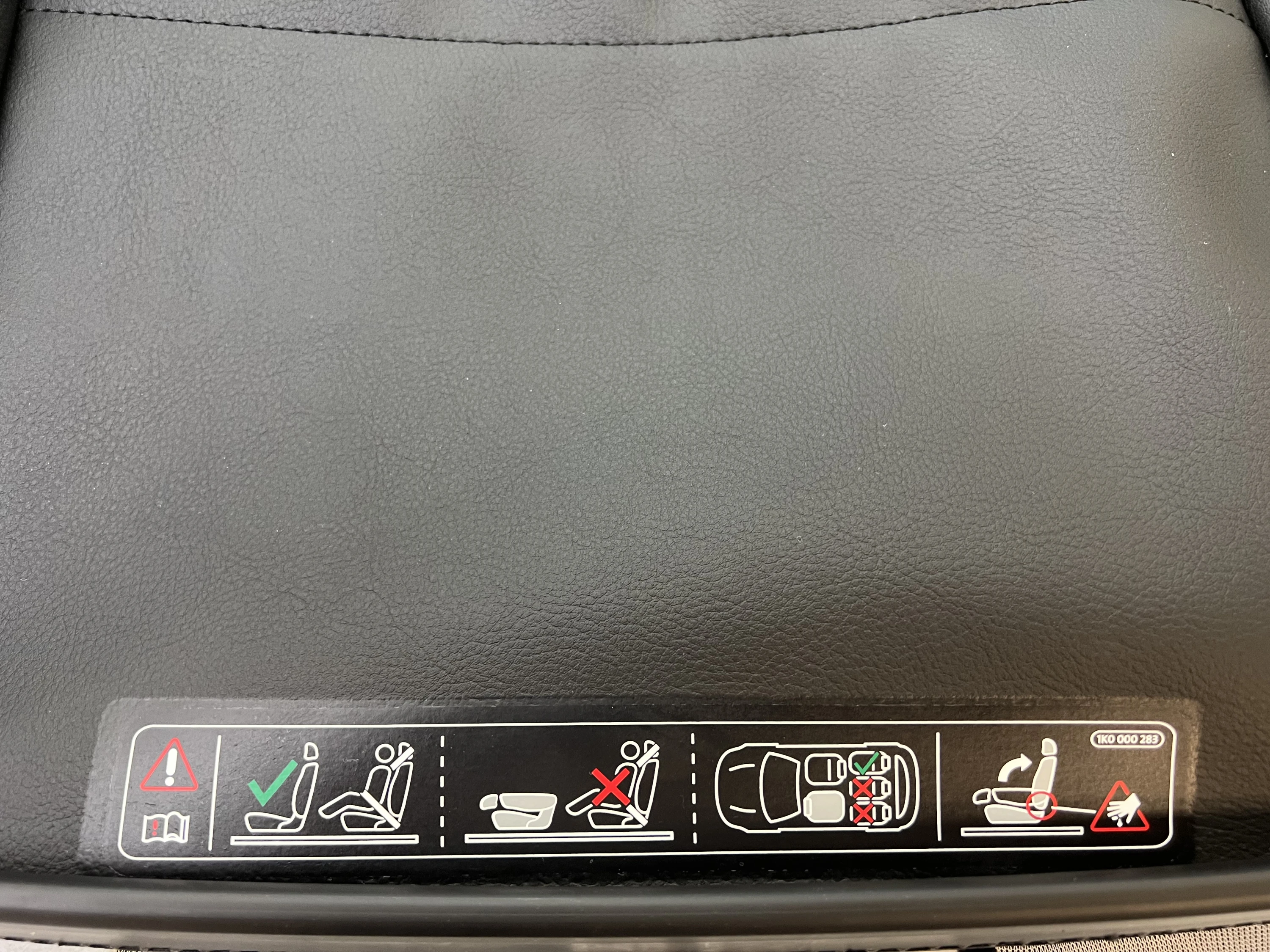 VW Sharan 7N Lehnen Sitz Bezug vorn rechts Leder Alcantara grau  Beifahrersitz