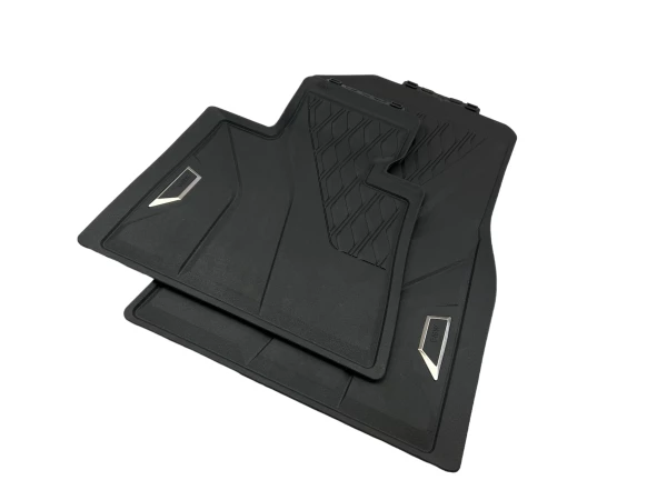 BMW X5 G05 floor mats rubber mats black rubber front from 2018