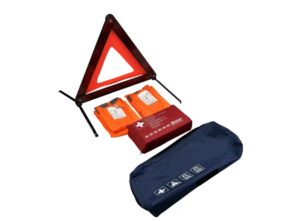VW Set de Emergencia Chaleco de Advertencia Triángulo de Advertencia Primeros Auxilios