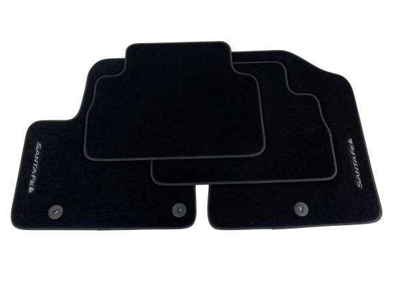 Hyundai Santa Fe TM HEV / PHEV Fussmatten schwarz mit Logo ab Bj.2020