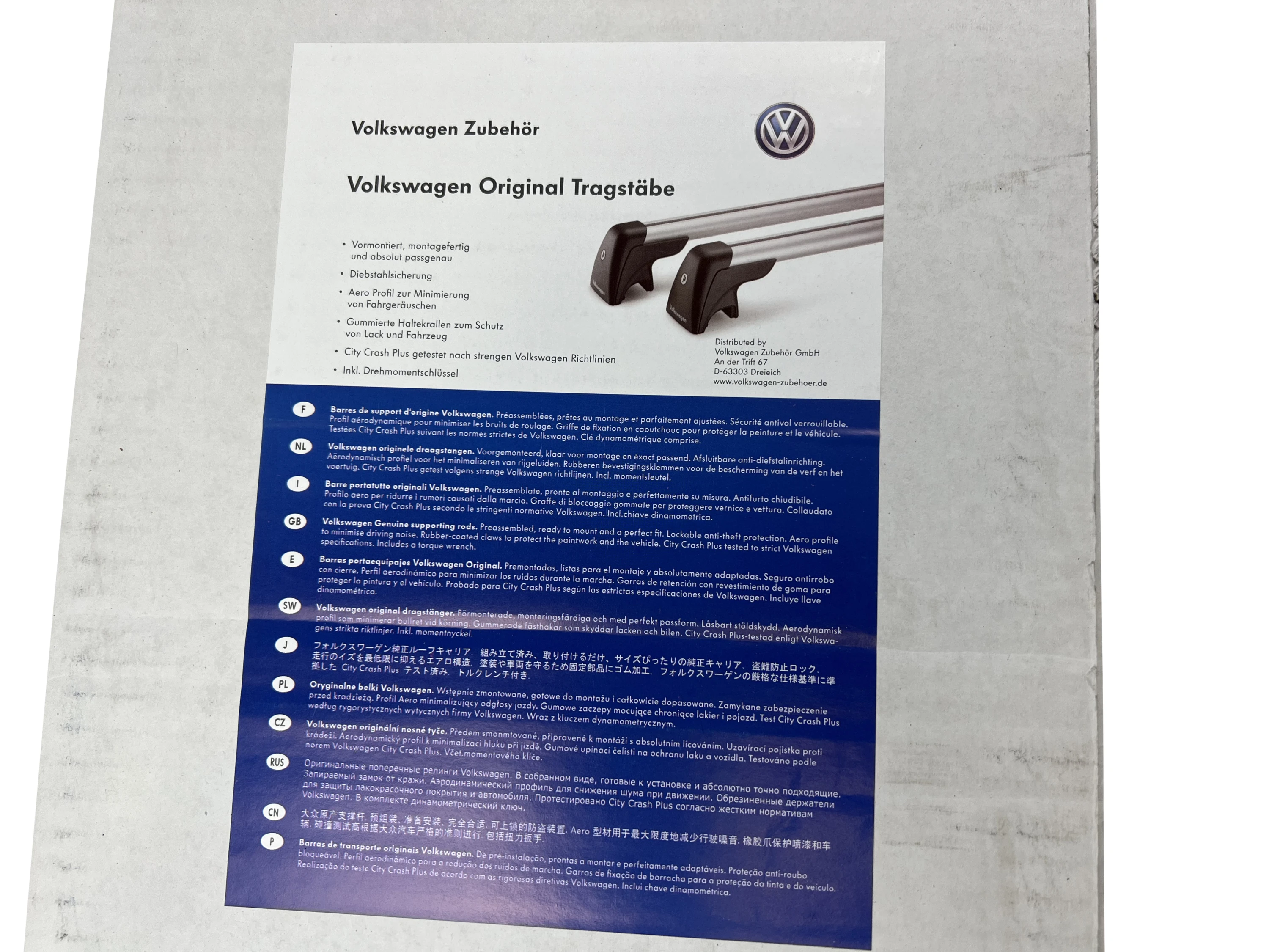 Dachträger Querträger für VW Passat B8 3G Variant Kombi 2014-2019