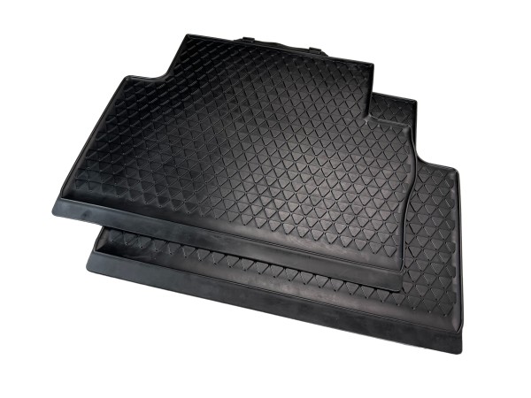 VW Sharan 7N Seat Alhambra Rubber mats Rear floor mats black