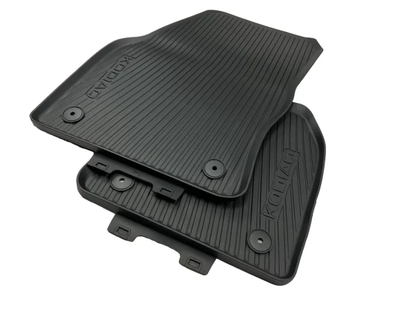 Skoda Kodiaq floor mats rubber black front RHD