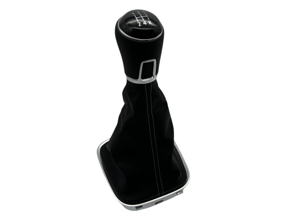 VW Polo 5V 6R 5-speed gear knob leather black