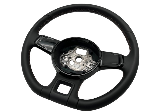 VW Beetle 5C steering wheel leather black leather steering wheel sioux stitching