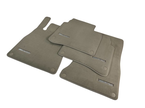 Mercedes Benz S-Class AMG floor mats velour silk beige long W222 from 2013