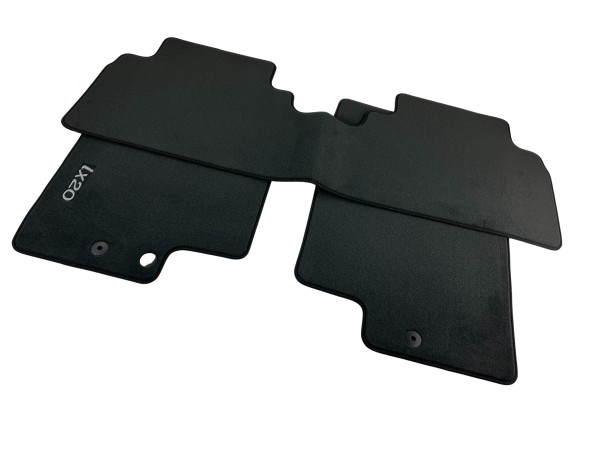 Kia Venga YN Floor Mats Velour Black Venga Logo