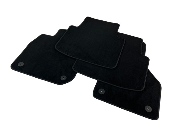 VW Passat B9 vloermatten velours zwart tapijt stof Skoda SuperB 4