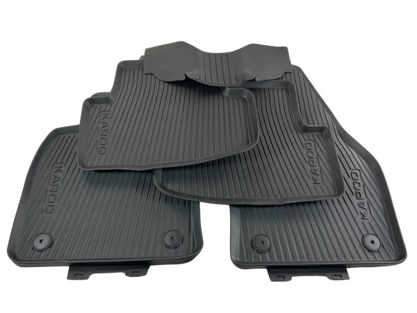 Skoda Karoq NU7 rubber floor mats black rubber mats