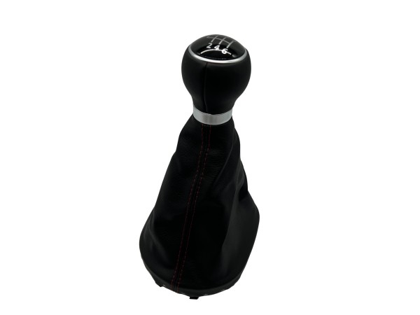 VW Touran 1T-Caddy 2K 6 speed gearshift knob leather black