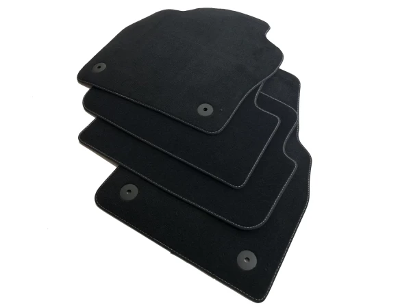 VW Polo 6 floor mats velour black from year 2017