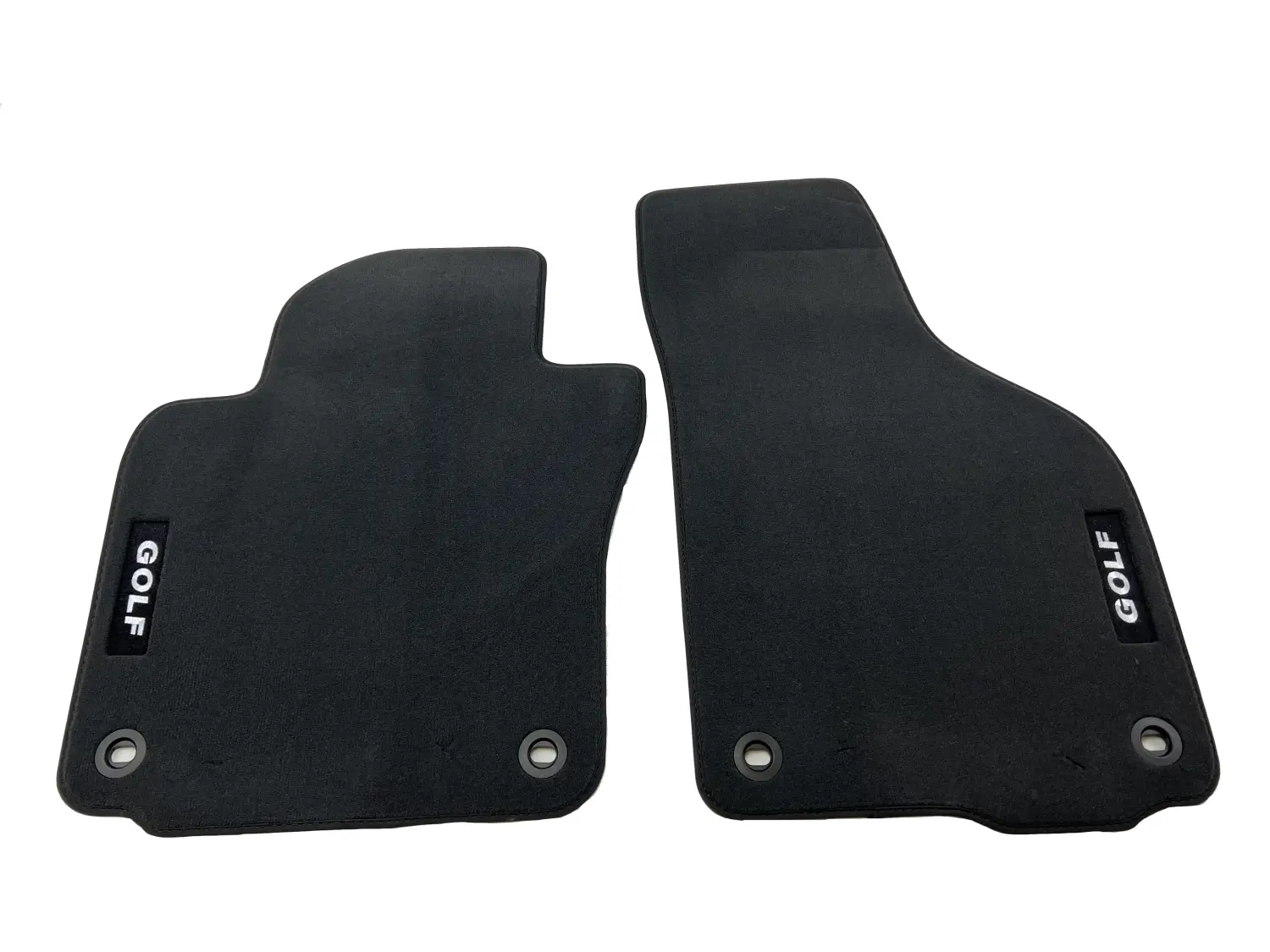 Fußmatten passend für Golf 5 6 Velours Automatten Autoteppich 2-teilig vorn  schwarz : : Auto & Motorrad