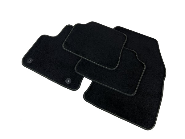 Peugeot 208 II Opel Corsa F Fussmatten Velours schwarz Teppich Stoff