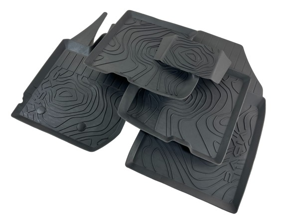 Dacia Duster 2 rubber floor mats black with Dacia logo rubber mats