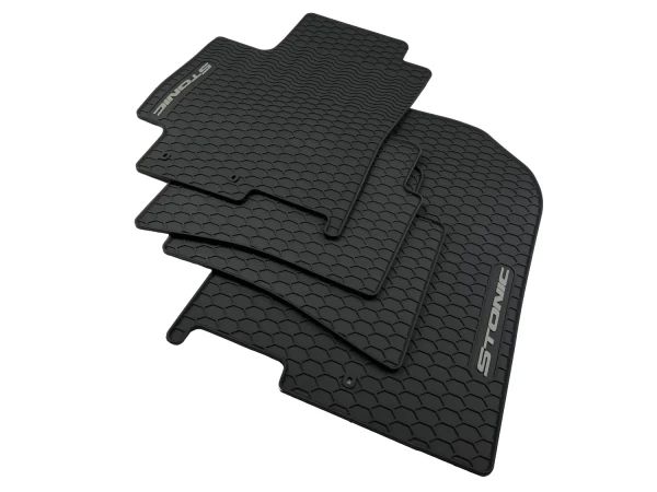 Kia Stonic rubber floor mats black from 2017