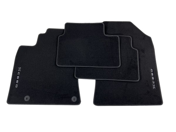 Kia X-Ceed CD floor mats velour black with lettering