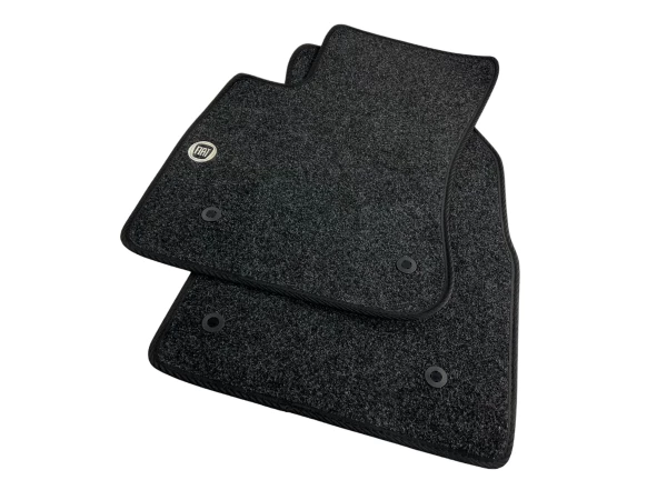 Fiat Doblo 2 floor mats black with logo front from 2015