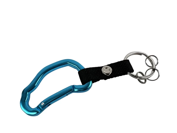 Smart keychain carabiner blue