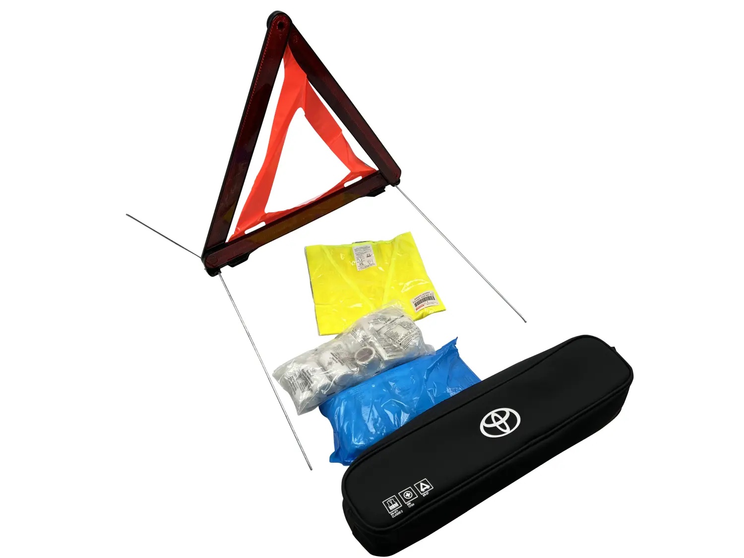 OEM Toyota Emergency Set Security Package Warning Triangle First Aid Safety