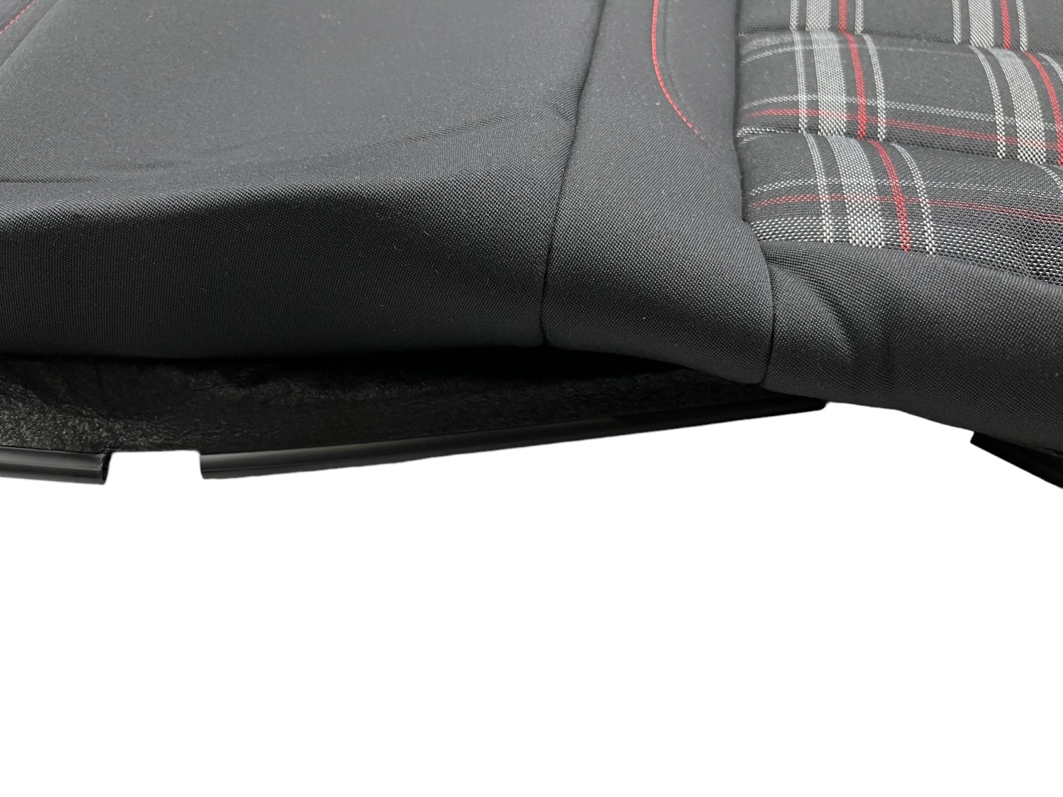 OEM VW Golf 6 VI Gti Seat Cover Back Black Red Fabric Rear Seat